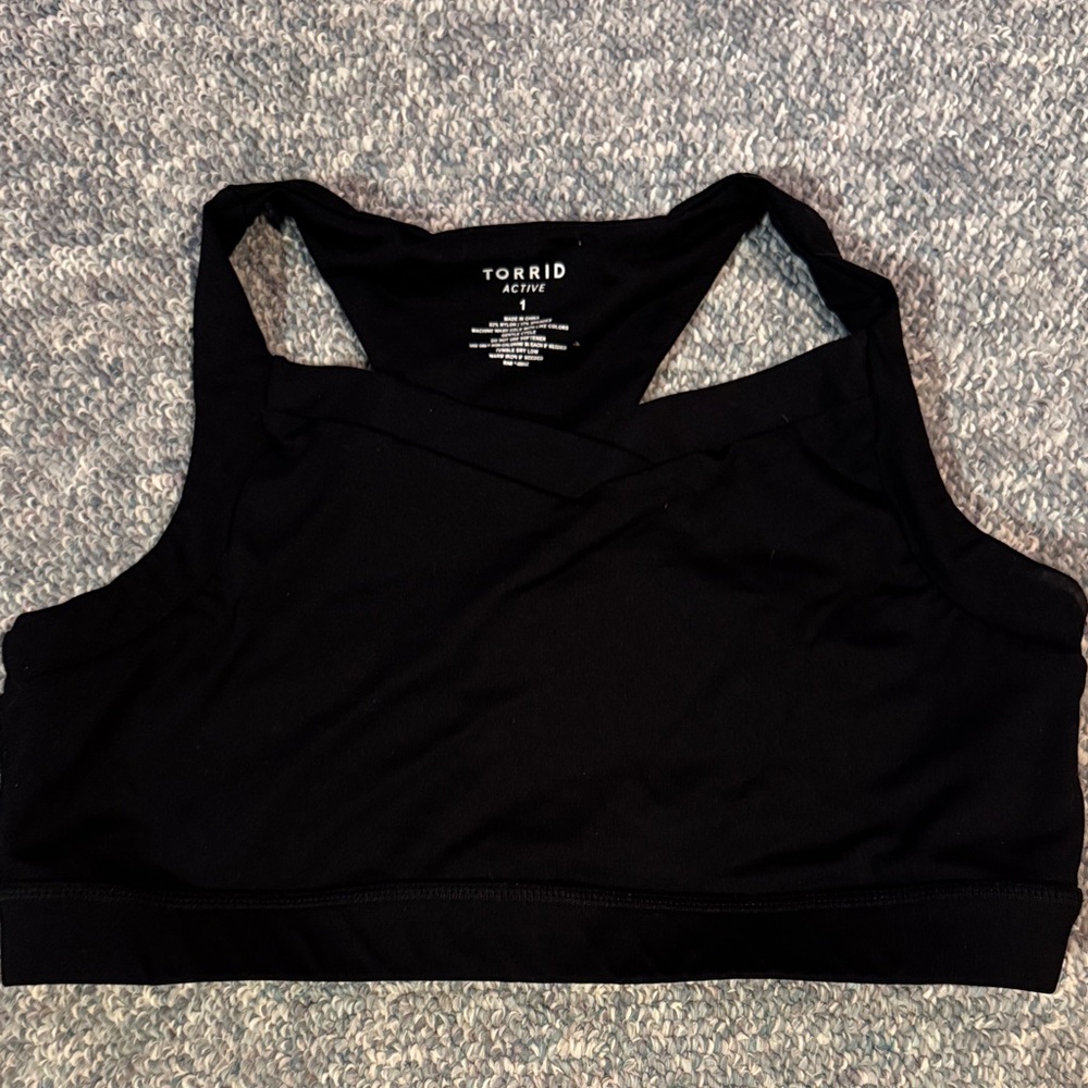 Torrid Active Black Sports Bra